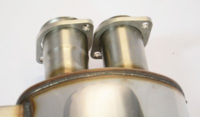 Zadní díl výfuku pravá 80mm + levá 80 mm "LIGHTWEIGHT RACING" - 13,0 kg Supersprint 044006