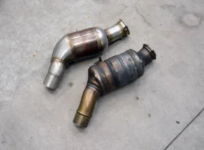 Downpipe pravý + Metalický katalyzátor 200CPSI Supersprint 756521