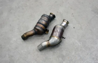 Downpipe pravý + Metalický katalyzátor 200CPSI Supersprint 756521