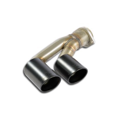 Sada koncovek výfuku, levá ∅90 mm "Gun Metal Grey" Supersprint 247246