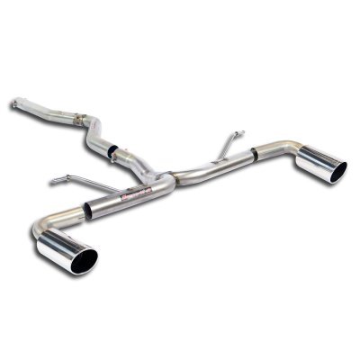 Spojovací trubka + zadní trubka pravá ∅90mm – levá ∅90mm, (odstranění tlumiče) Supersprint 521714