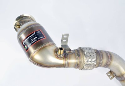 Turbo downpipe kit + metalický katalyzátor pravý Supersprint 986721
