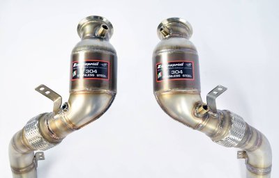 Turbo downpipe kit + metalický katalyzátor pravý Supersprint 986721