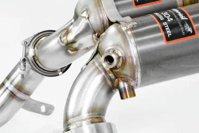 Downpipe s metalickým katalyzátorem, pravá-levá (pro vozy s levostranným i pravostranným řízením) Supersprint 861221