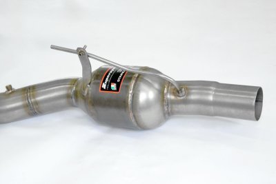 Downpipe levý s metalickým katalyzátorem (nahrazuje pre-kat) Supersprint 724981