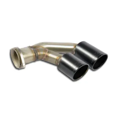 Sada koncovek výfuku - pravá ∅90 mm "Gun Metal Grey" Supersprint 247226