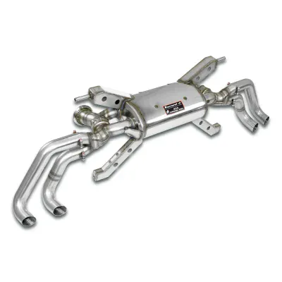 Zadní díl výfuku s ventily pravá - levá 4 výstupy - nahrazuje hlavní katalyzátor - lze nainstalovat na originální koncovky - 8,5 kg Supersprint 350854
