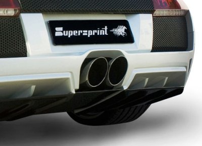 Sada koncovek výfuku, pravá ∅120 mm s centrálním výstupem (k originálnímu zadnímu nárazníku) Supersprint 350426