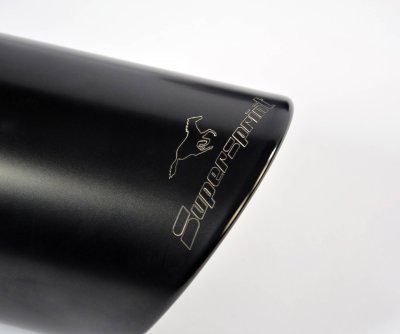 Sada koncovek výfuku, pravá – levá "Gun Metal Grey" ∅120 mm Supersprint 891244