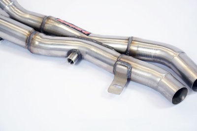 Výfukové svody + "X-trubka" pro originální katalyzátor, nerezová ocel (pro vozy s levostranným řízením) Supersprint 782501
