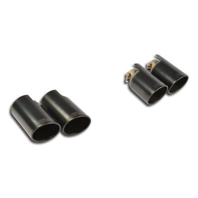 Sada koncovek výfuku, pravá ∅100 mm - levá ∅100 mm "Gun Metal Grey" Supersprint 248656