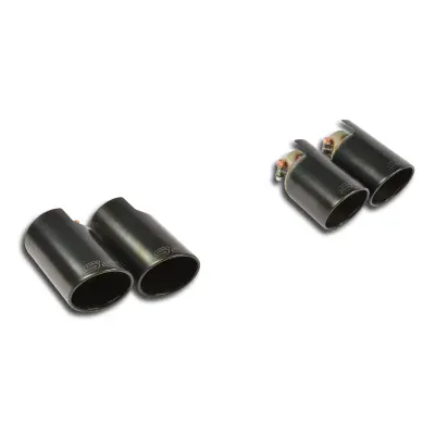 Sada koncovek výfuku, pravá ∅100 mm - levá ∅100 mm "Gun Metal Grey" Supersprint 248656