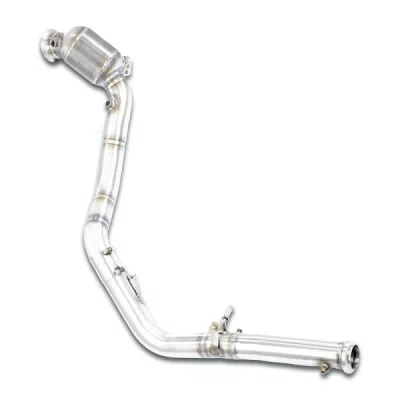 Downpipe levý + první katalyzátor (pro vozy s pravostranným i levostranným řízením) Supersprint 724541
