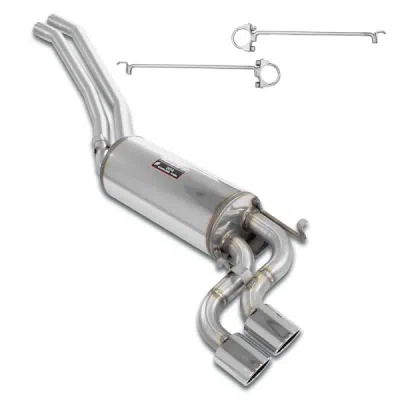 Mid-pipe kit + rear muffler "S-Bend" 2 Ov. 90x70 Supersprint 173327