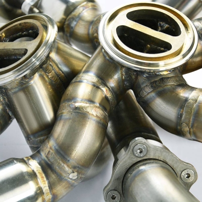 Manifold Right + Left STEEL 310Sfor OEM turbo charger Supersprint 529201