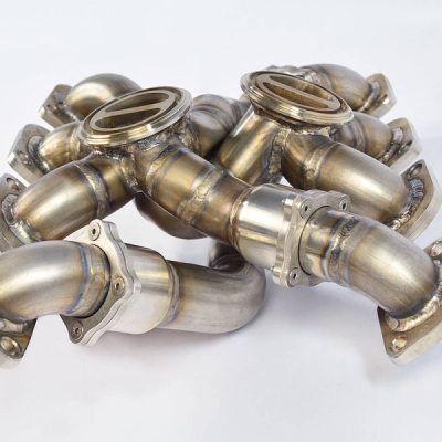 Manifold Right + Left STEEL 310Sfor OEM turbo charger Supersprint 529201
