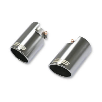 Sada koncovek výfuku, pravá ∅100 mm – levá ∅100 mm "Gun Metal Grey" Supersprint 816054
