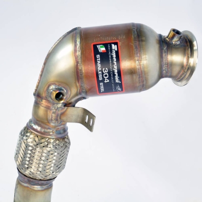 Turbo downpipe kit + Metallic catalytic Right Supersprint 529321
