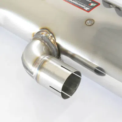 Rear exhaust with valve OO90 Right - OO90 Left "Gun Metal Grey" Supersprint 832836