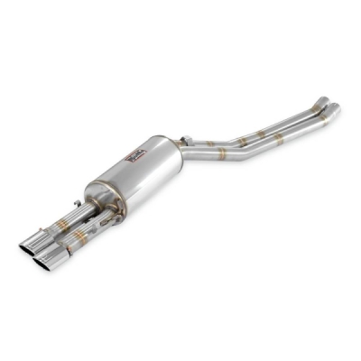 Mid-pipe kit + rear muffler 2 Ov. 90x70 Supersprint 173307