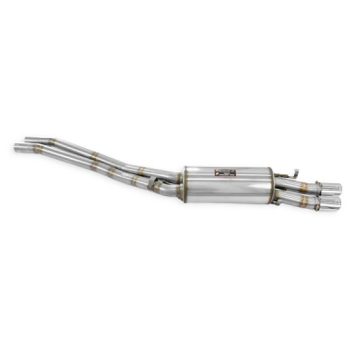 Mid-pipe kit + rear muffler 2 Ov. 90x70 Supersprint 173307