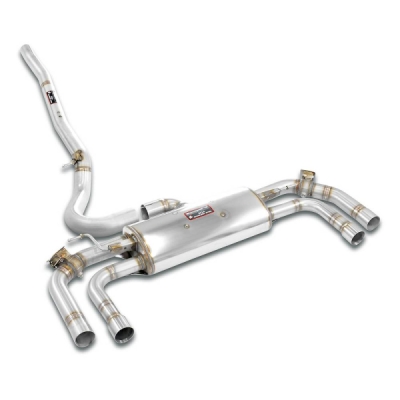 Rear exhaust with valve Right - Left for the Stock end tips Supersprint 832834