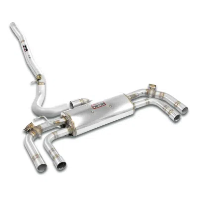 Rear exhaust with valve Right - Left for the Stock end tips Supersprint 832834