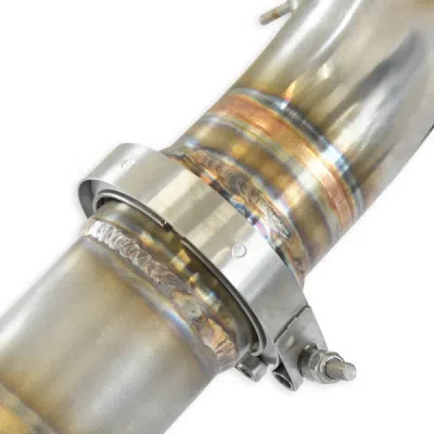 Downpipe pravý + první katalyzátor 200CPSI – nahrazuje druhý katalyzátor Supersprint 725421
