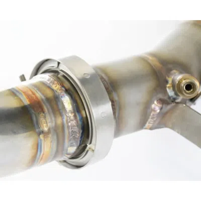 Downpipe pravý + první katalyzátor 200CPSI – nahrazuje druhý katalyzátor Supersprint 725421