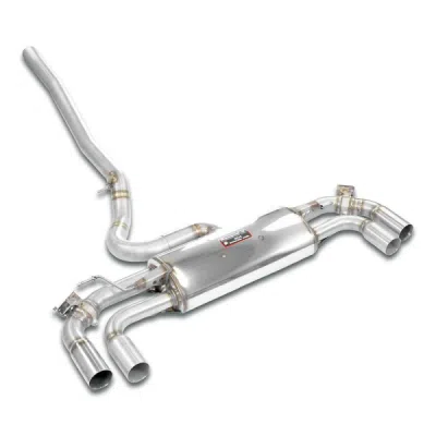 Rear exhaust with valve Right - Left for the Stock end tips Supersprint 832844