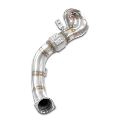 Turbo downpipe kit + metalický katalyzátor levý (nahrazuje druhý katalyzátor) (kompatibilní s třetím katalyzátorem) Supersprint 528141