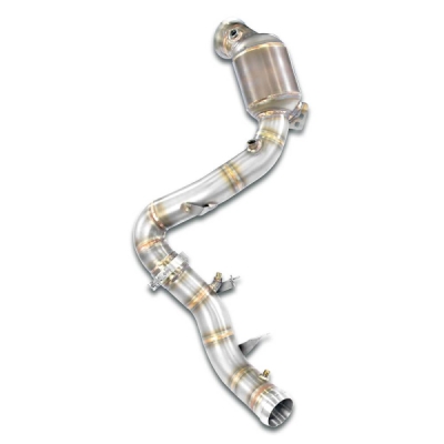 Downpipe levý + první katalyzátor 200CPSI (odstraňuje druhý katalyzátor) Supersprint 725441