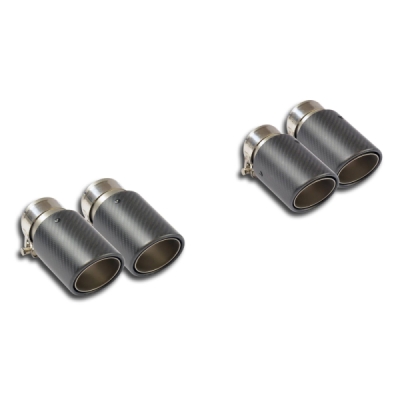 Endpipe kit Right OO100 - Left OO100 carbon Supersprint 756586