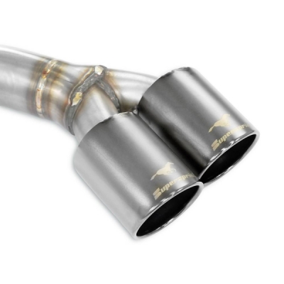 Zadní díl výfuku "Race" pravý 90mm - levý 90mm, "Gun Metal Grey", Supersprint 049146