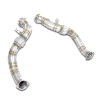 Turbo downpipe kit, pravá-levá (nahrazuje první a druhý katalyzátor) (třetí katalyzátor zůstává zachován) Supersprint 528111