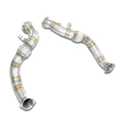 Turbo downpipe kit, pravá-levá (nahrazuje první a druhý katalyzátor) (třetí katalyzátor zůstává zachován) Supersprint 528111