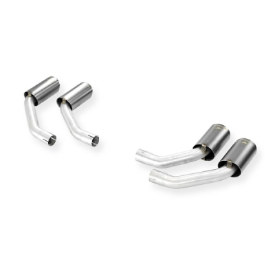 Endpipe kit Right + Left 4 exit 100x75 "Gun Metal Grey" Supersprint 779447