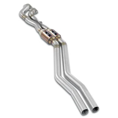 Front Metallic catalytic converter right - left + "X-Pipe" Supersprint 781932