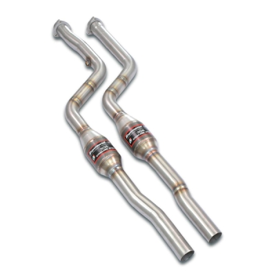 Front exhaust with metal Kat Right + Left Supersprint 781342
