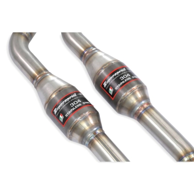 Front exhaust with metal Kat Right + Left Supersprint 781342