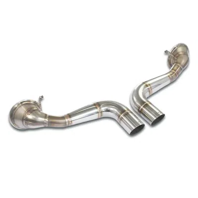 Rear pipe kit Right - Left "Megaphone" OO100(Muffler delete) Supersprint 862314