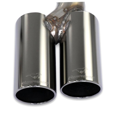 Zadní díl výfuku pravý ∅90 mm - levý ∅90 mm "Gun Metal Grey" Supersprint 524946