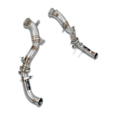 Downpipe kit Right + Left(Replaces catalytic converter + GPF)With bungs for the pressure sensor / EGT Supersprint 725911
