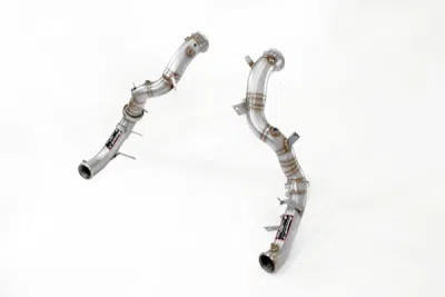 Downpipe kit Right + Left(Replaces catalytic converter + GPF)With bungs for the pressure sensor / EGT Supersprint 725911