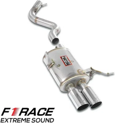 Zadní díl výfuku "F1 Race LIGHWEIGHT" levý 80mm, Supersprint 045374