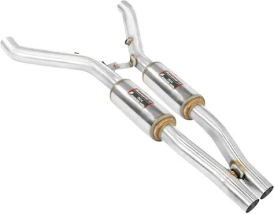 Front pipes + silencers right - left Supersprint 173602