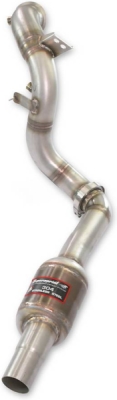 Downpipe pravý + kovový katalyzátor (nahrazuje pre-kat) pro vozy s pravostranným i levostranným řízením Supersprint 722361
