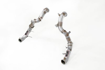 Downpipe kit pravý + levý (nahrazuje katalyzátor + OPF) s přírubami pro senzory Supersprint 725311