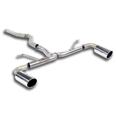 Spojovací trubka + zadní trubka pravá ∅100mm – levá ∅100mm, (odstranění tlumiče) Supersprint 523844