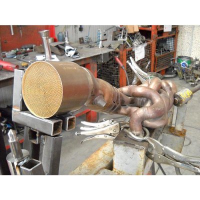 Downpipe s metalickým katalyzátorem WRC (instalace svařením na originální výfukové svody) Supersprint 789321